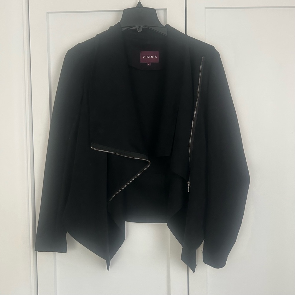 Vigoss Black Blazer Professional Suit Jacket